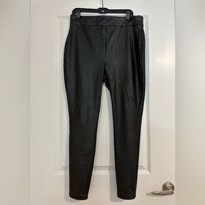 Express Faux Leather Leggins - Size L